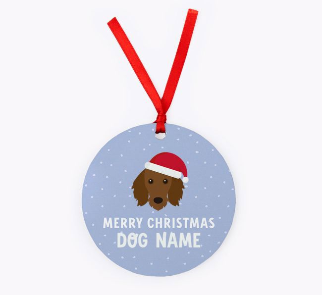 'Merry Christmas' - Personalised {breedFullName} Christmas Decoration